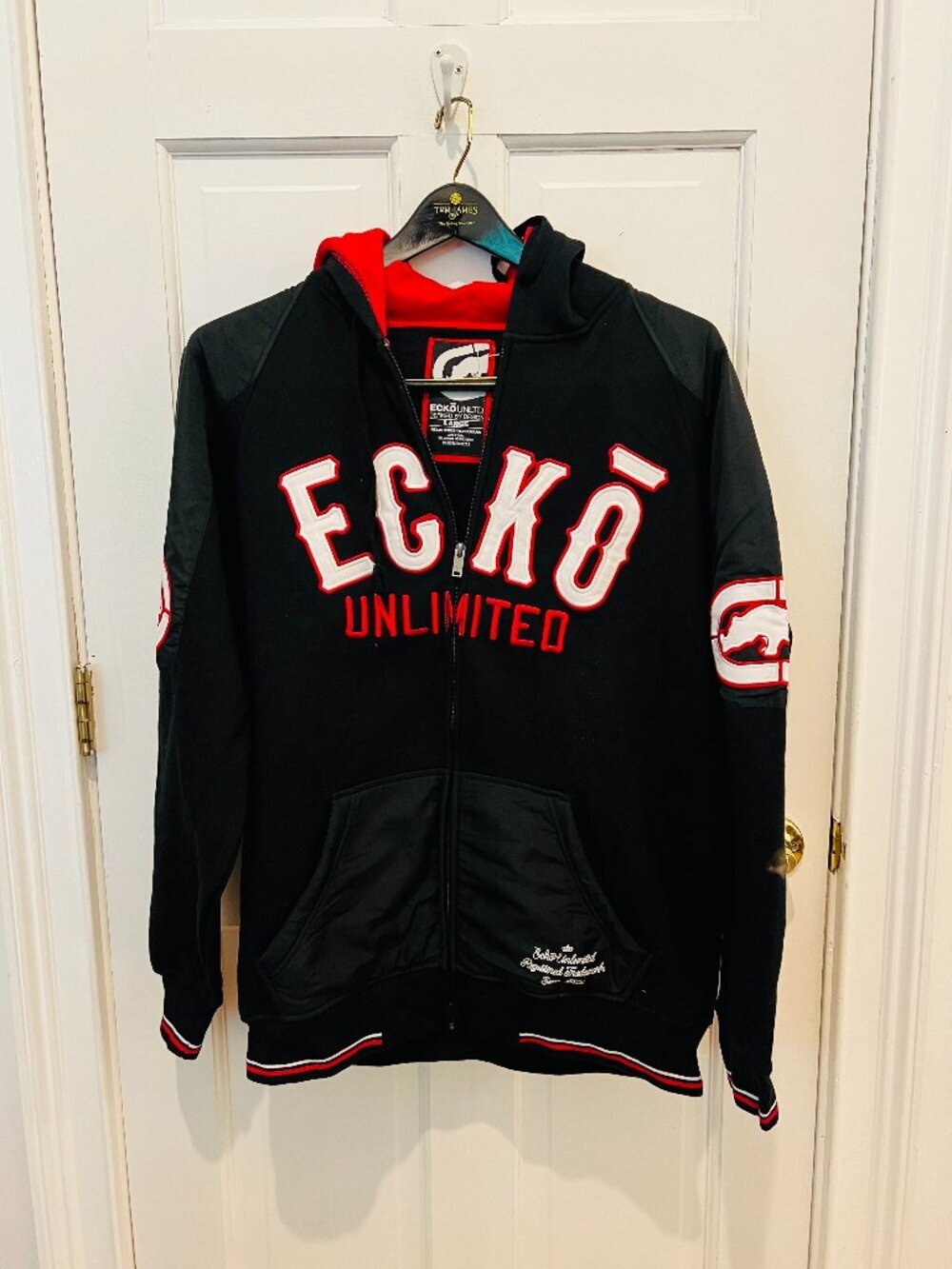 Vintage Ecko Unltd Hoodie Mens Large Pullover Hoody Sweater 90’s Y2K Hip Hop